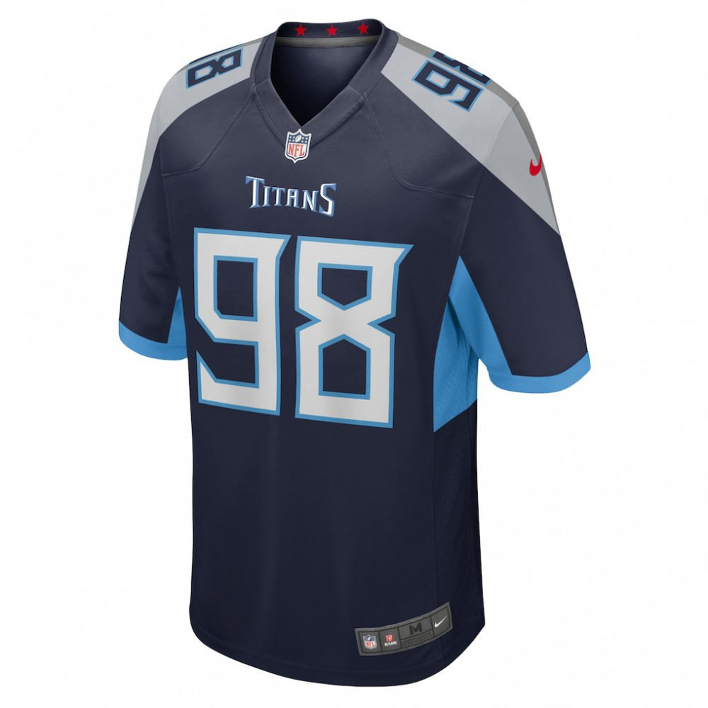 Jeffery Simmons Tennessee Titans Nike Game Jersey - Navy-GridironStore